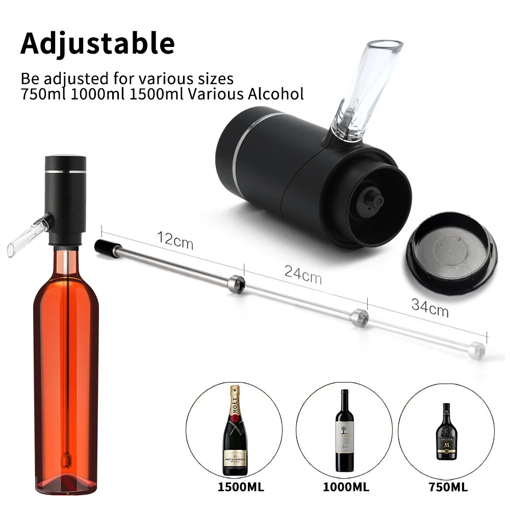 Wine Aerator and Dispenser | Bottle-Top Fit, Clear Spout