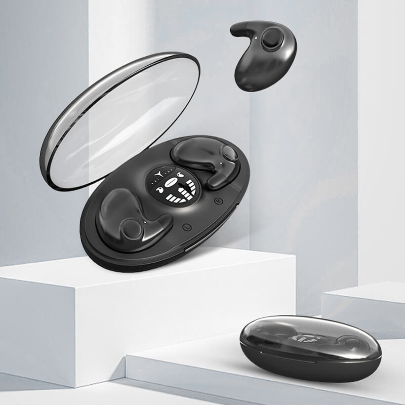 Wireless Sleep Headphones | Bluetooth 5.3, IPX5 Water Resistant | Flat Ergonomic Design, Charging Case for Extra Battery