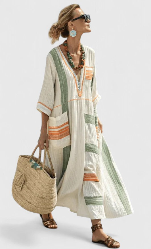 Women's Maxi Dress – 100% Polyester, Classic Silhouette