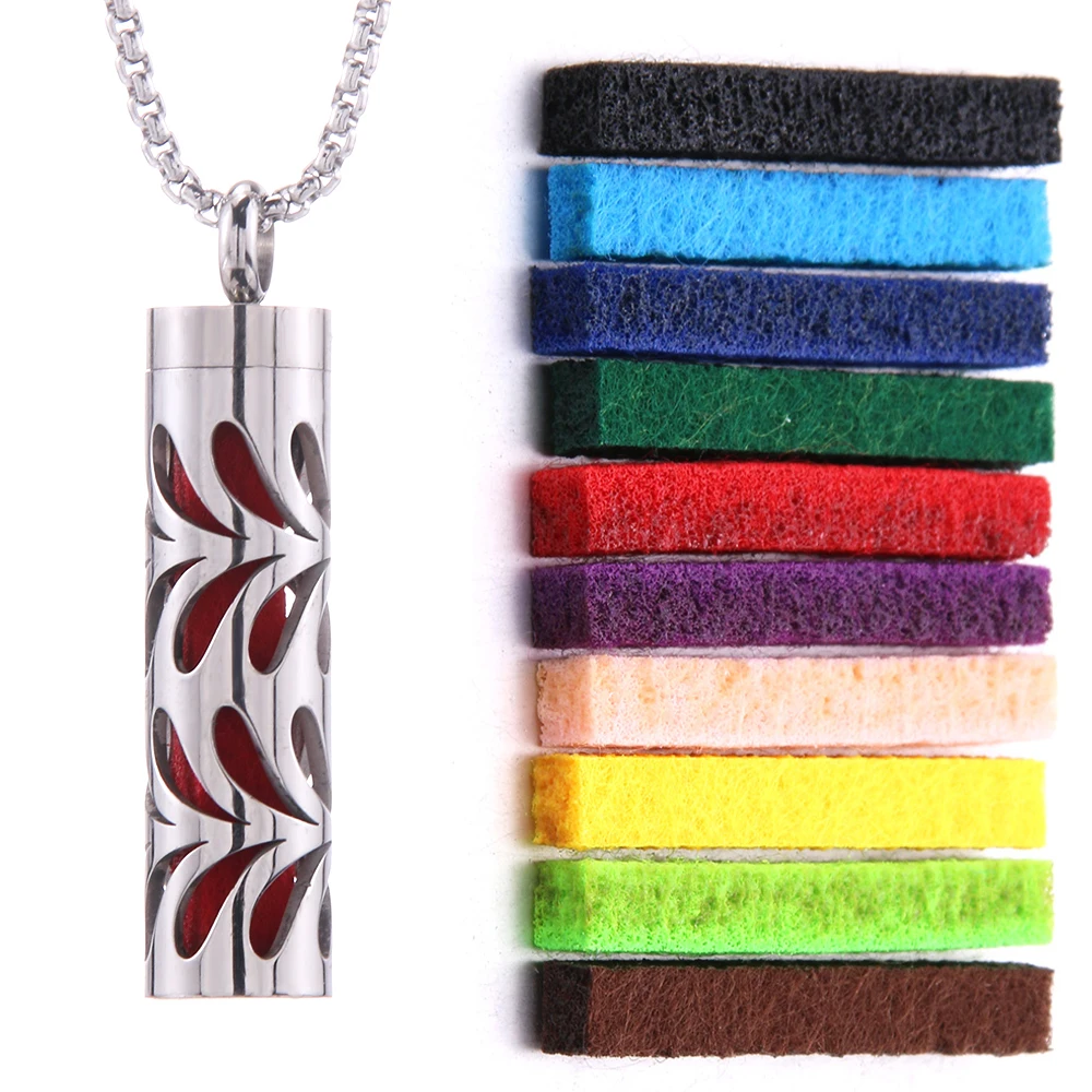 Women's Aroma Diffuser Necklace | Interchangeable Scent Pads & Comfort Fit