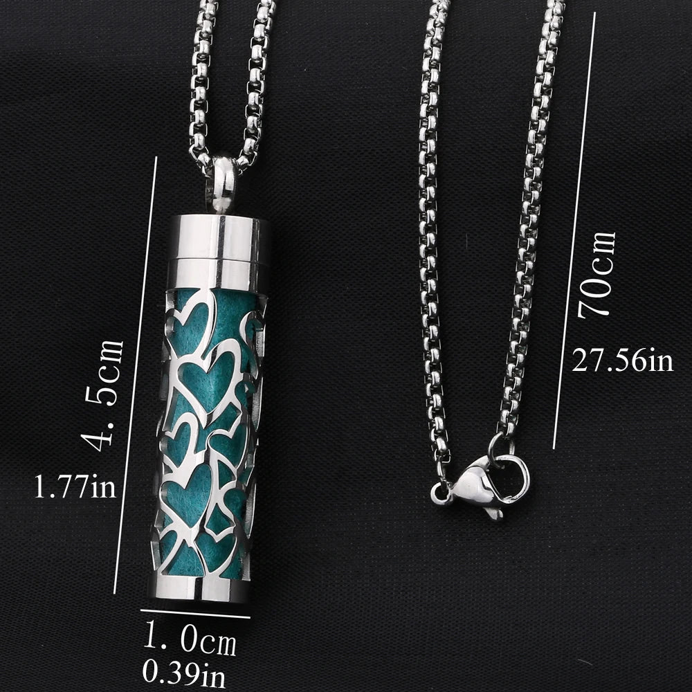 Women's Aroma Diffuser Necklace | Interchangeable Scent Pads & Comfort Fit