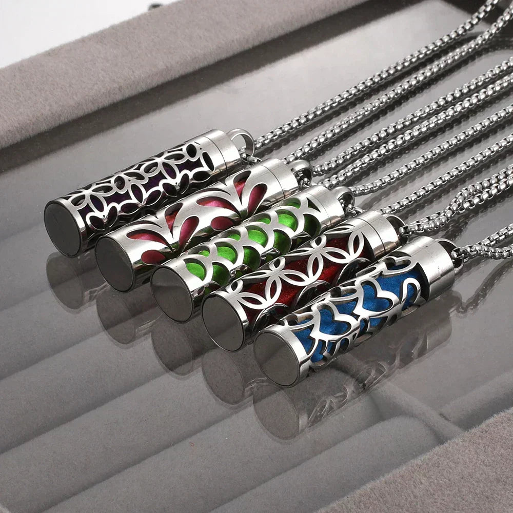 Women's Aroma Diffuser Necklace | Interchangeable Scent Pads & Comfort Fit
