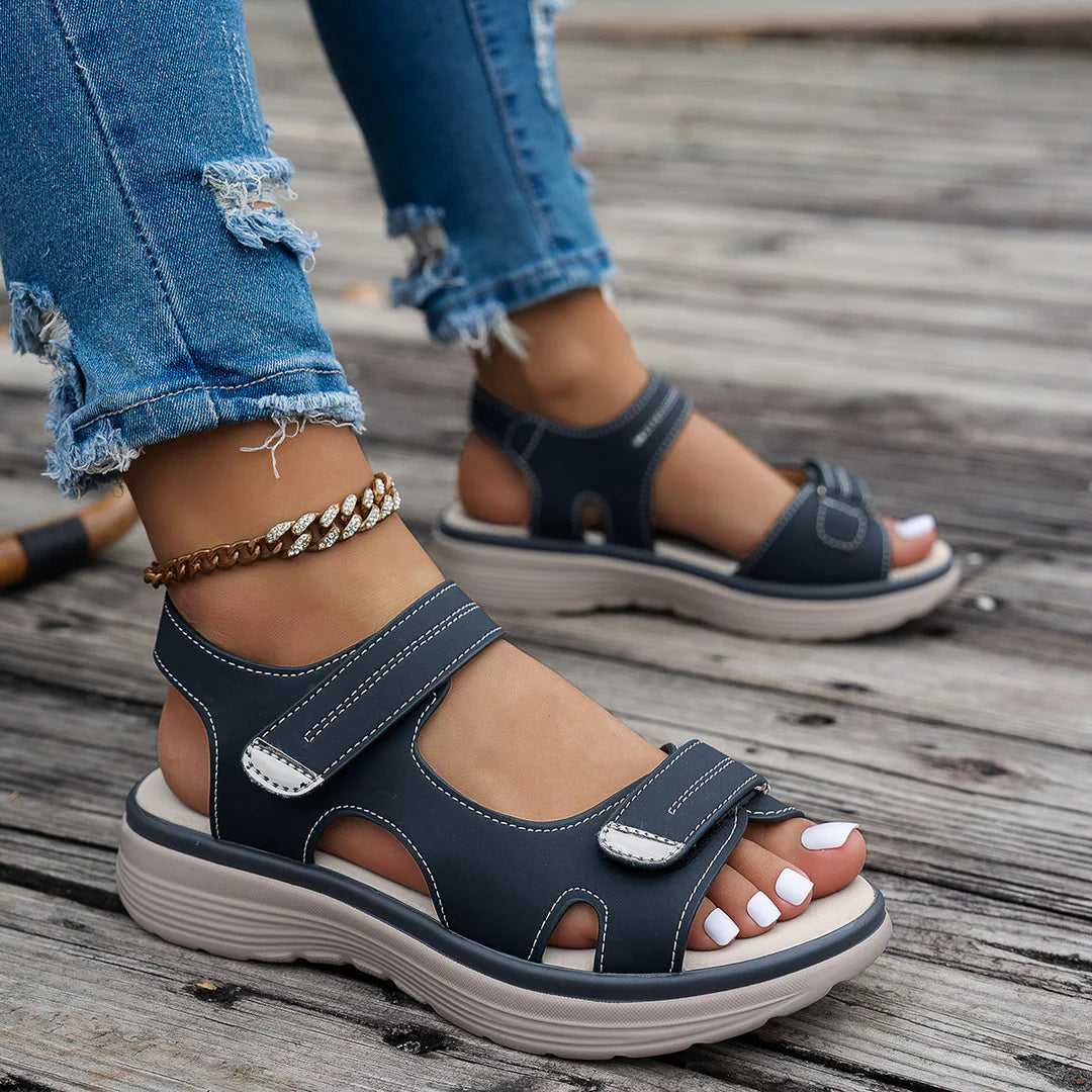 Women's Sandals with Adjustable Straps - Orthopedic Support for Comfort