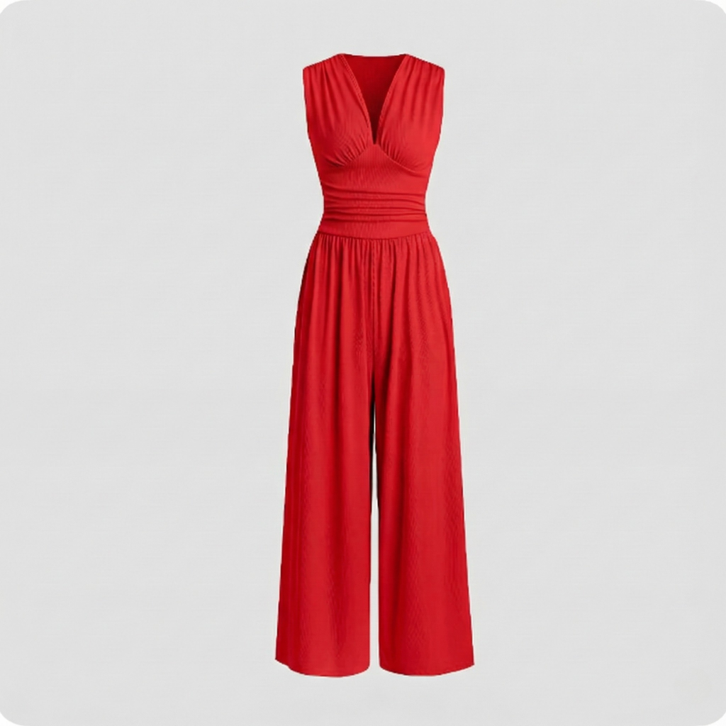 Women's Sleeveless Jumpsuit – Comfortable Fit