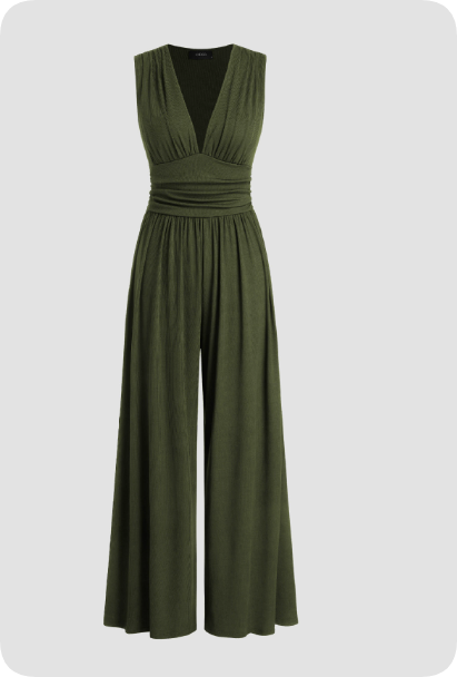 Women's Sleeveless Jumpsuit – Comfortable Fit