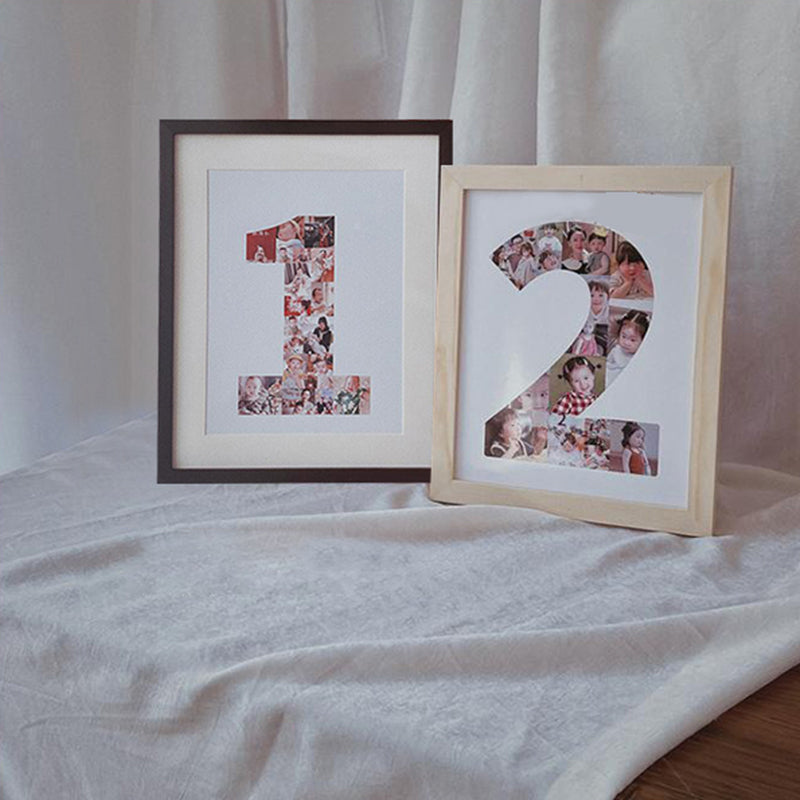 Wooden Baby Milestone Photo Frame | Multi-Photo Display Tracks Weekly Growth | Unique Keepsake Anniversary Gift