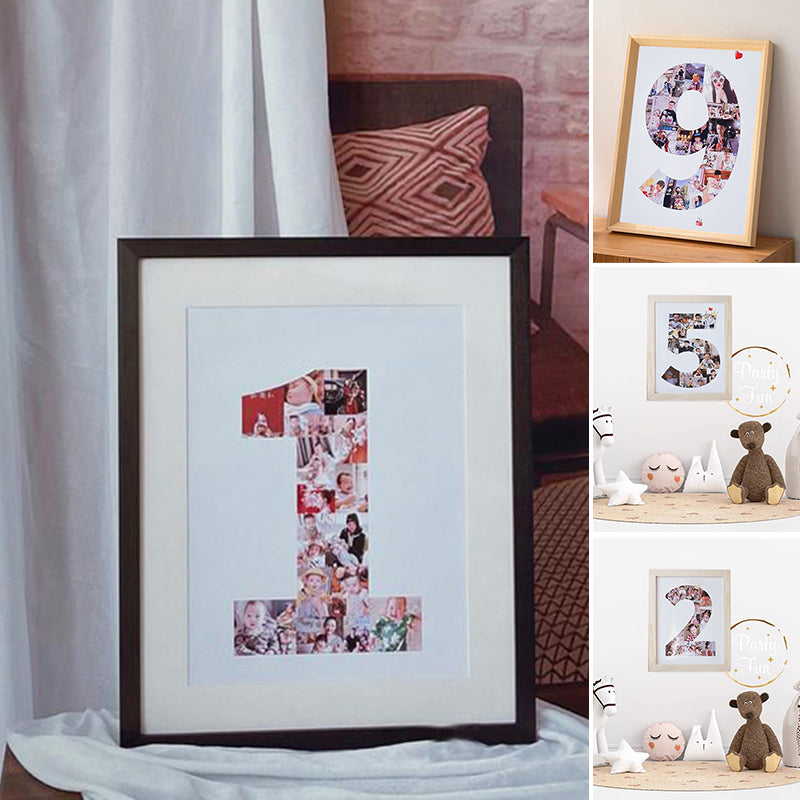 Wooden Baby Milestone Photo Frame | Multi-Photo Display Tracks Weekly Growth | Unique Keepsake Anniversary Gift