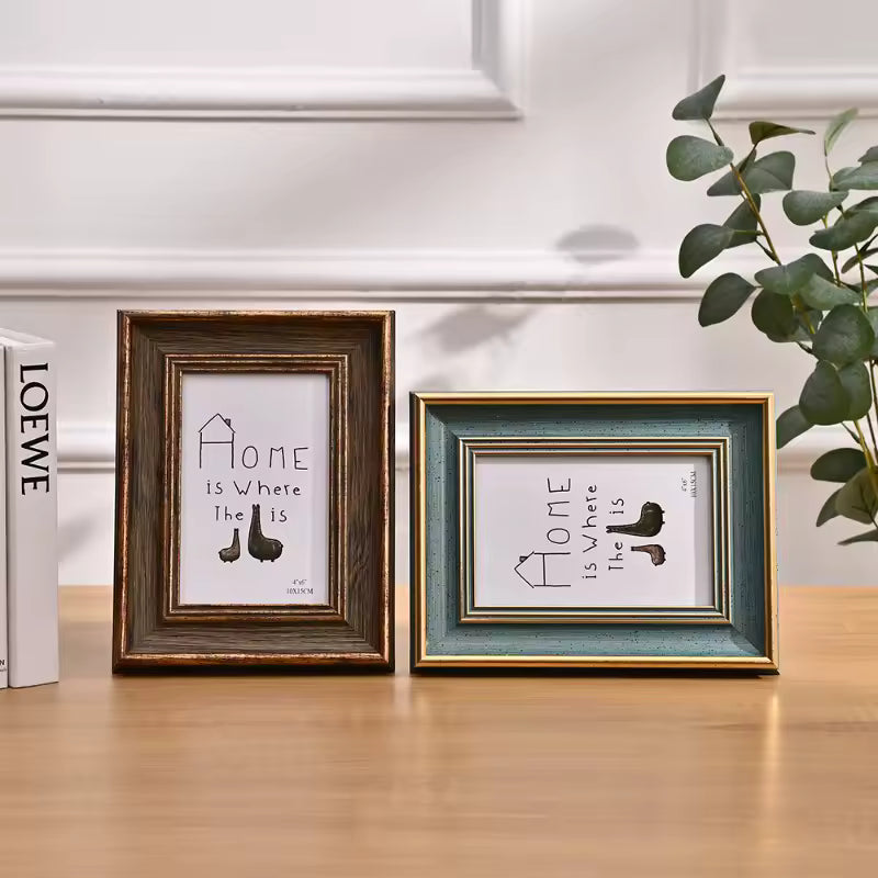Wooden Photo Frame for Table and Wall - Durable Design in Multiple Sizes