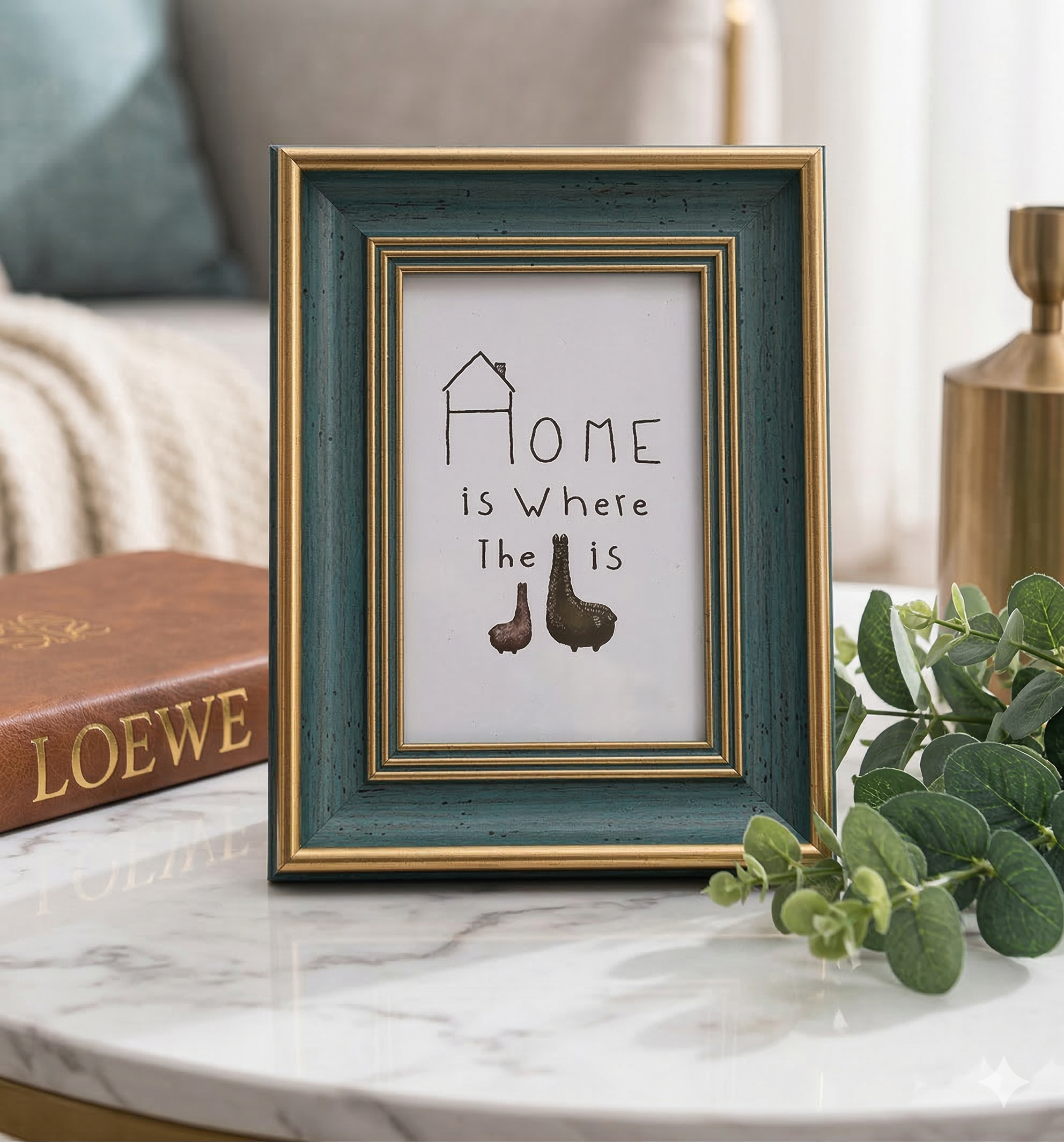 Wooden Photo Frame for Table and Wall - Durable Design in Multiple Sizes