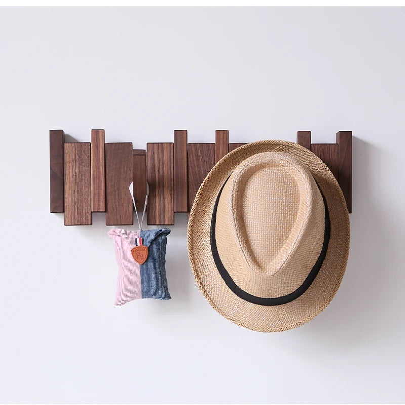 Wooden Coat Rack – Brown Piano Design for the Entryway, Living Room, or Bedroom 2