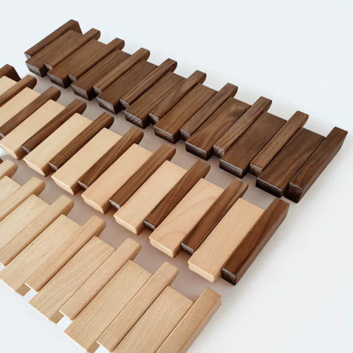 Wooden Coat Rack – Brown Piano Design for the Entryway, Living Room, or Bedroom 6
