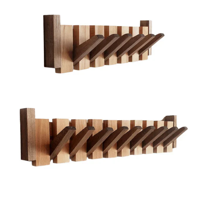 Wooden Coat Rack – Brown Piano Design for the Entryway, Living Room, or Bedroom 7