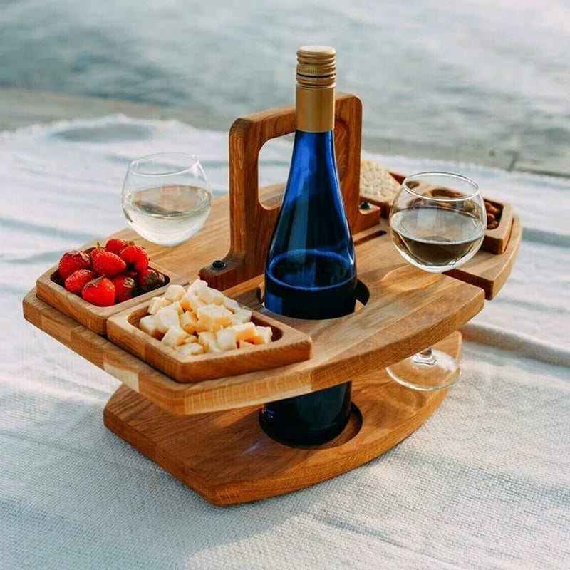 Wooden Picnic Table – Sustainable and Compact Design for Outdoor Use, the Garden, or the Balcony 0