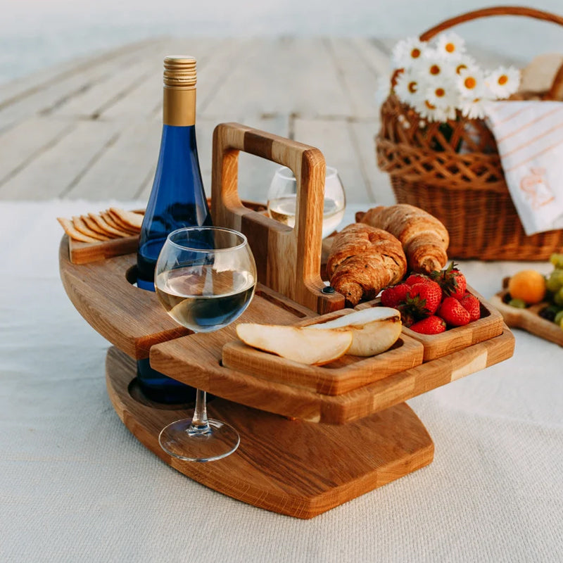 Wooden Picnic Table – Sustainable and Compact Design for Outdoor Use, the Garden, or the Balcony 3