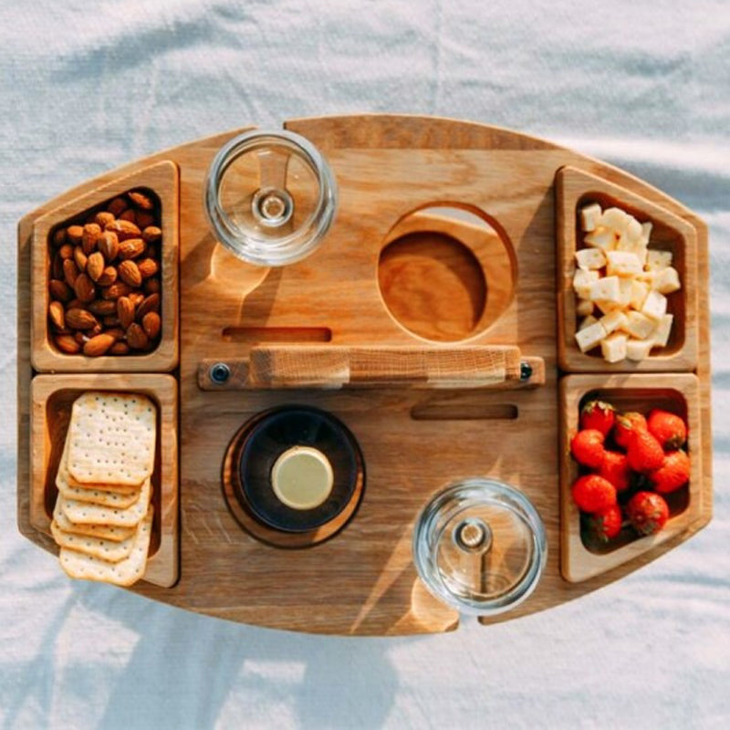 Wooden Picnic Table – Sustainable and Compact Design for Outdoor Use, the Garden, or the Balcony 5