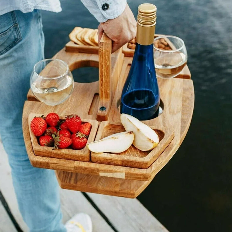 Wooden Picnic Table – Sustainable and Compact Design for Outdoor Use, the Garden, or the Balcony 6