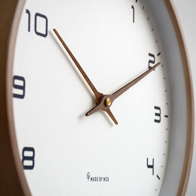 Wooden Wall Clock – Natural Wood, Scandinavian Design for the Living Room or Bedroom 3