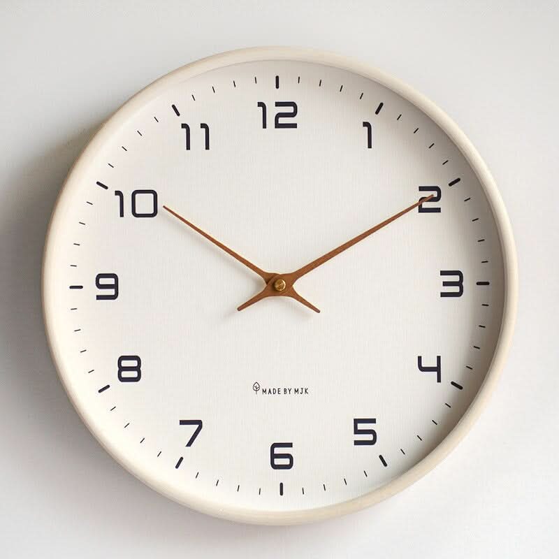 Wooden Wall Clock – Natural Wood, Scandinavian Design for the Living Room or Bedroom 4