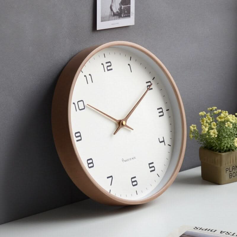 Wooden Wall Clock – Natural Wood, Scandinavian Design for the Living Room or Bedroom 6