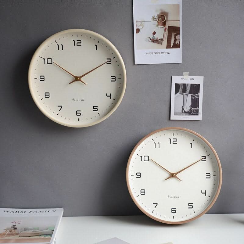 Wooden Wall Clock – Natural Wood, Scandinavian Design for the Living Room or Bedroom 8