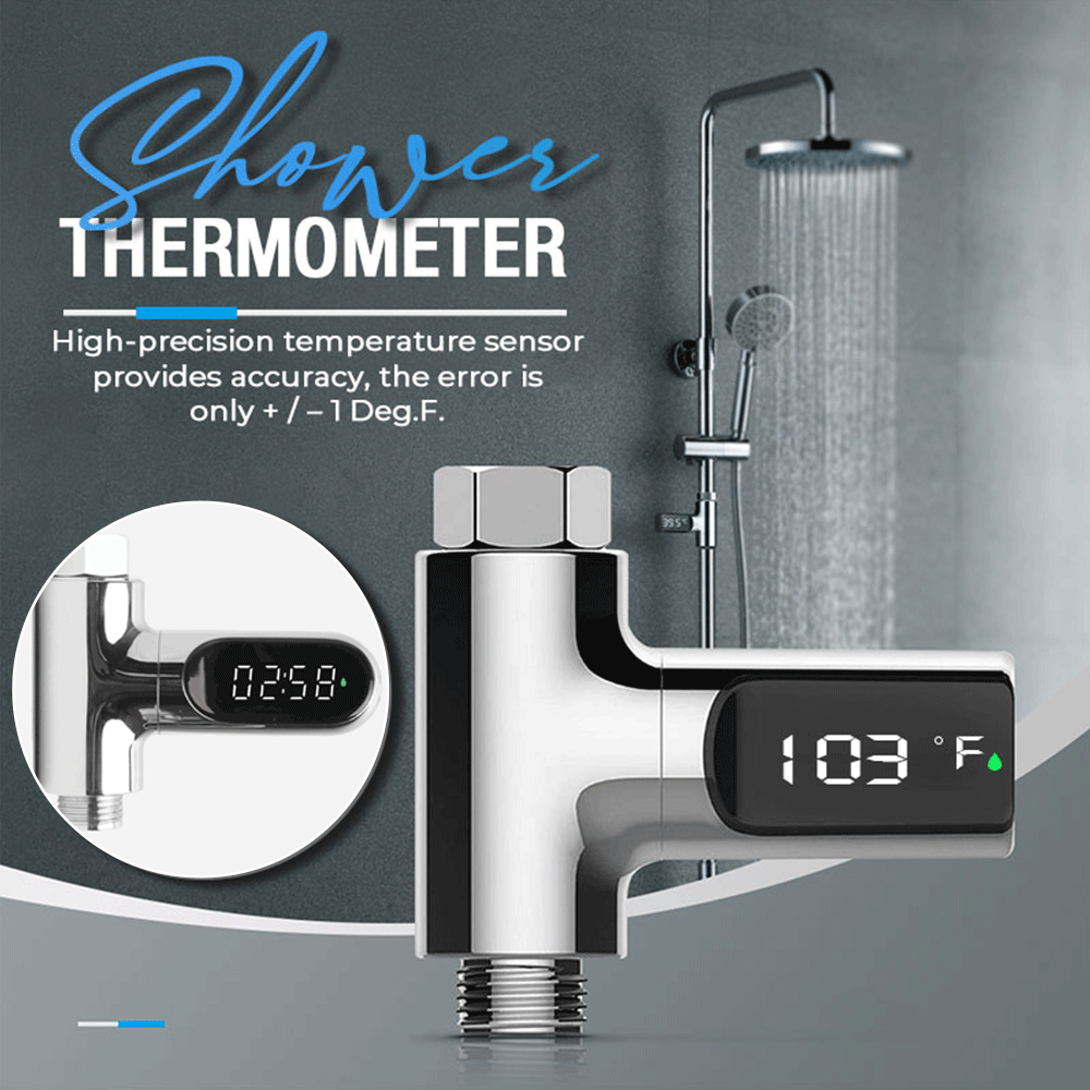 Bath Thermometer Water-Powered | IPX7 Waterproof 360° Rotating Display | Instant Colour-Coded Temperature Alerts 1