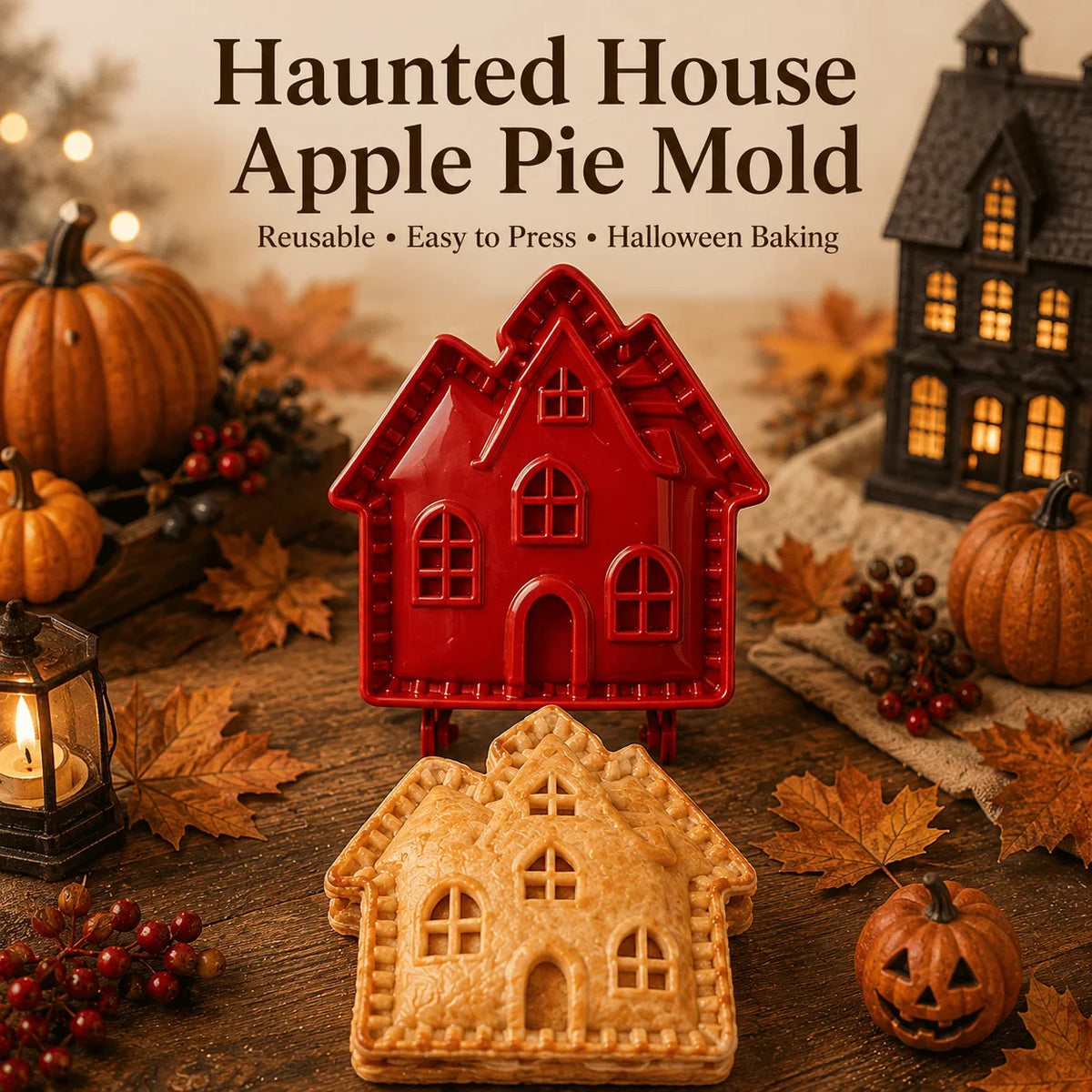 Halloween Hand Pie Mold Set | 8 Spooky Shapes, Snap & Seal Hinged Design | Plastic, Oven-Safe Prep for Hand Pies 10