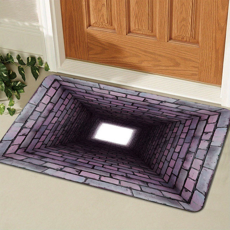 3D Optical Illusion Door Mat with Diatomaceous Earth Surface | Instant Water Absorption | Non-Slip Backing for Wet Floors 21