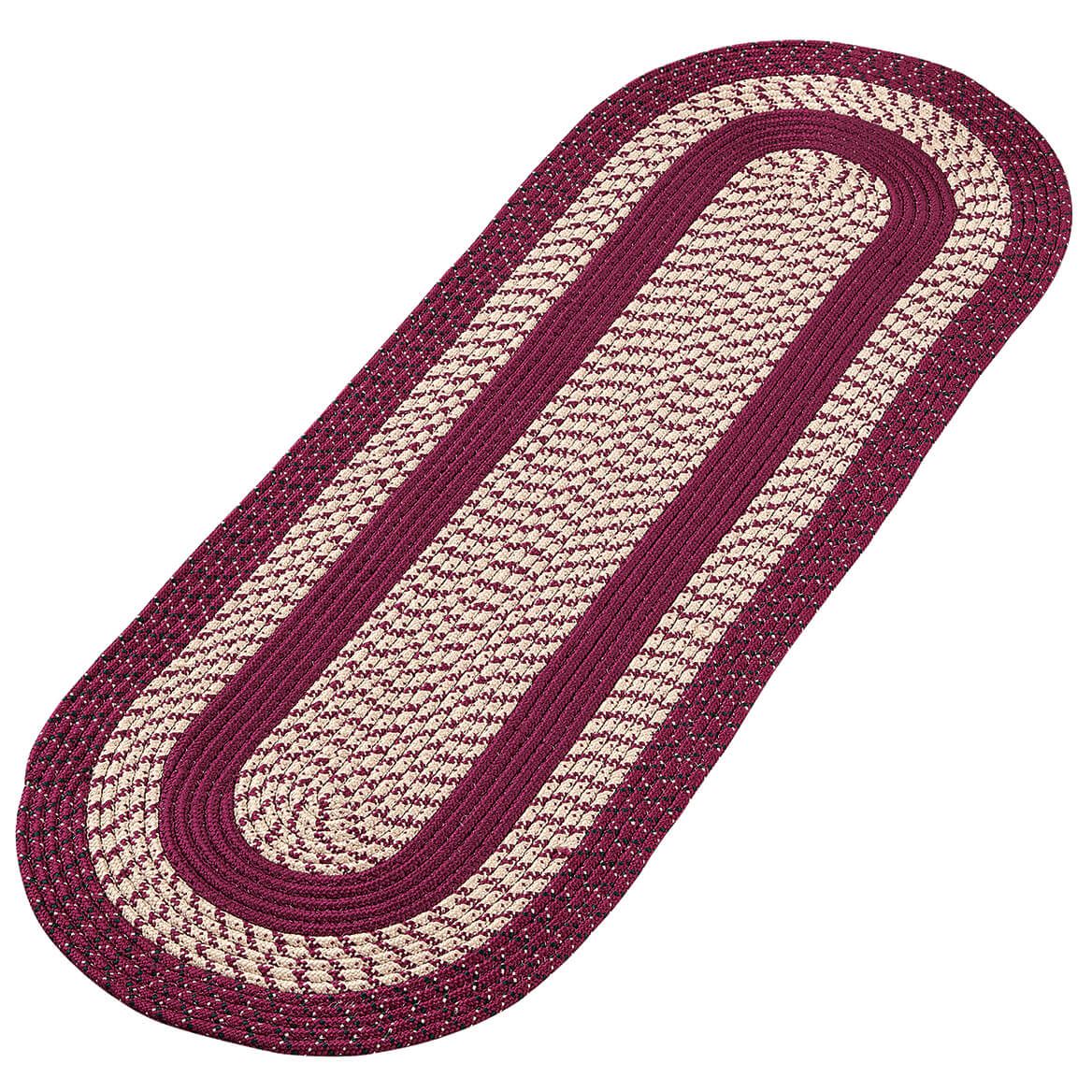 Braided Rug Polyester | Round, Oval & Runner Sizes 20"x30" to 5' x 7' | Reversible Two-Tone Country Design, 5 Colours 2