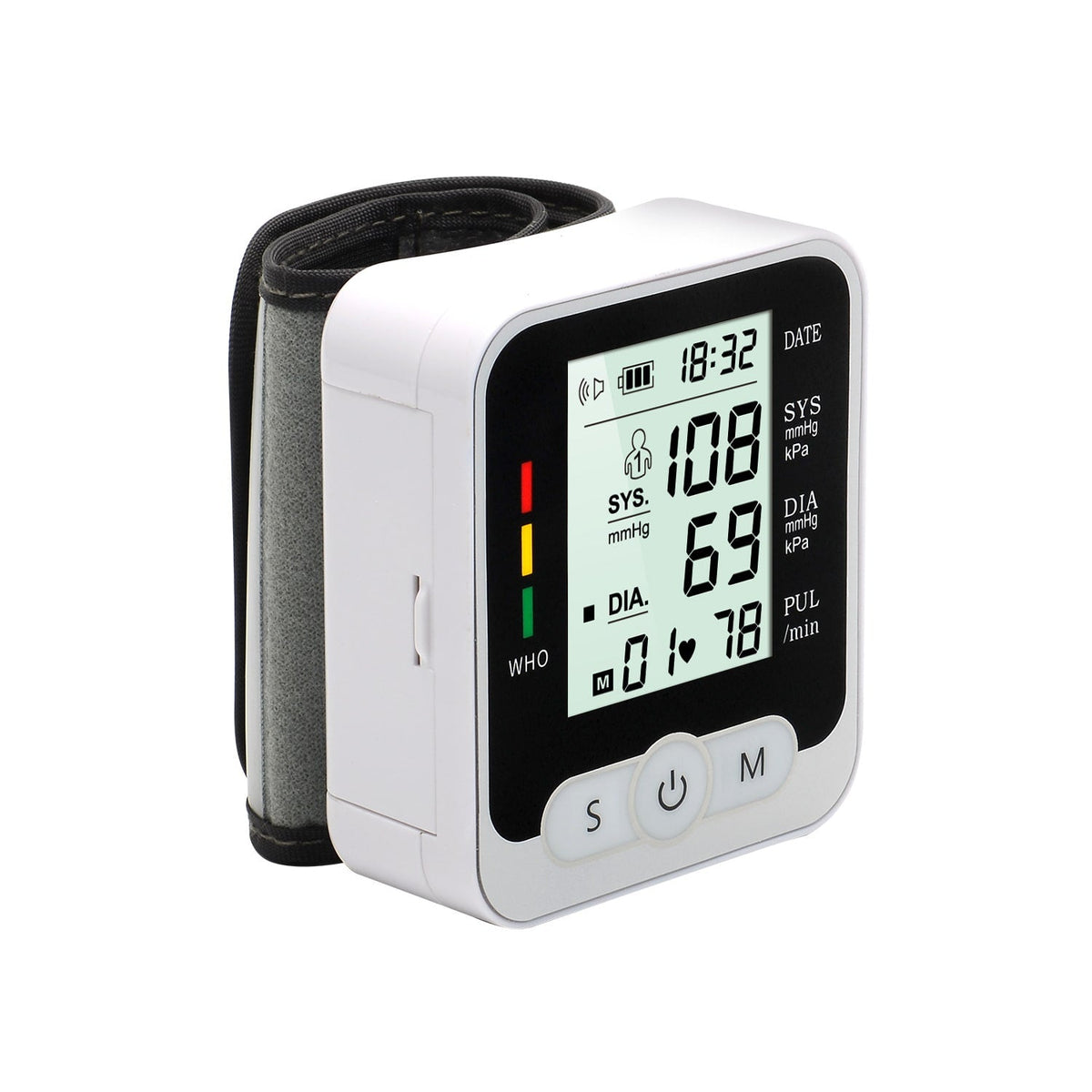 Automatic Home Wristband Blood Pressure Monitor with Portable Lcd Display and Heart Rate Detection - Image 9