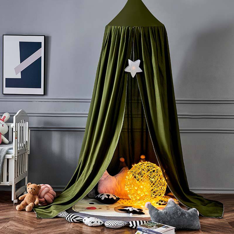 Blackout Bed Canopy Polyester | Soft, Breathable & Light-Blocking Fabric | Cosy Hideaway for Kids' Play and Sleep Spaces 15
