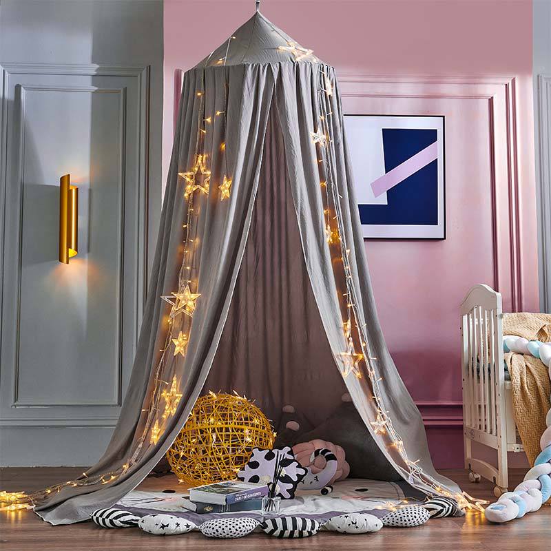 Blackout Bed Canopy Polyester | Soft, Breathable & Light-Blocking Fabric | Cosy Hideaway for Kids' Play and Sleep Spaces 12