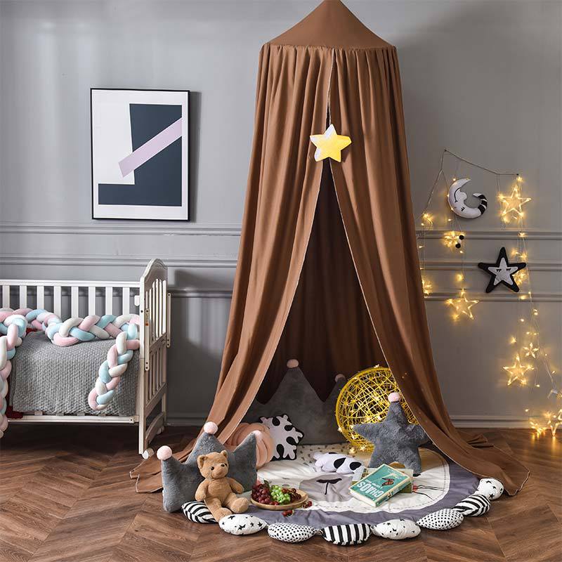 Blackout Bed Canopy Polyester | Soft, Breathable & Light-Blocking Fabric | Cosy Hideaway for Kids' Play and Sleep Spaces 13