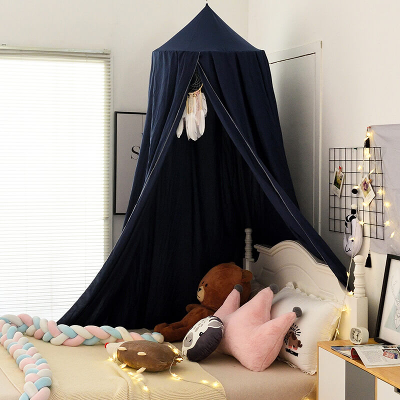Blackout Bed Canopy Polyester | Soft, Breathable & Light-Blocking Fabric | Cosy Hideaway for Kids' Play and Sleep Spaces 6