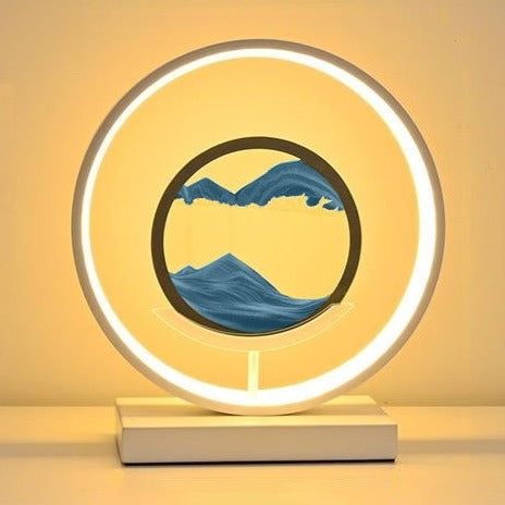 LED Sand Art Lamp with Aluminium Frame | Dimmable Light Ring & Remote Control | Moving Sand Disc for Calming Ambient Décor 14