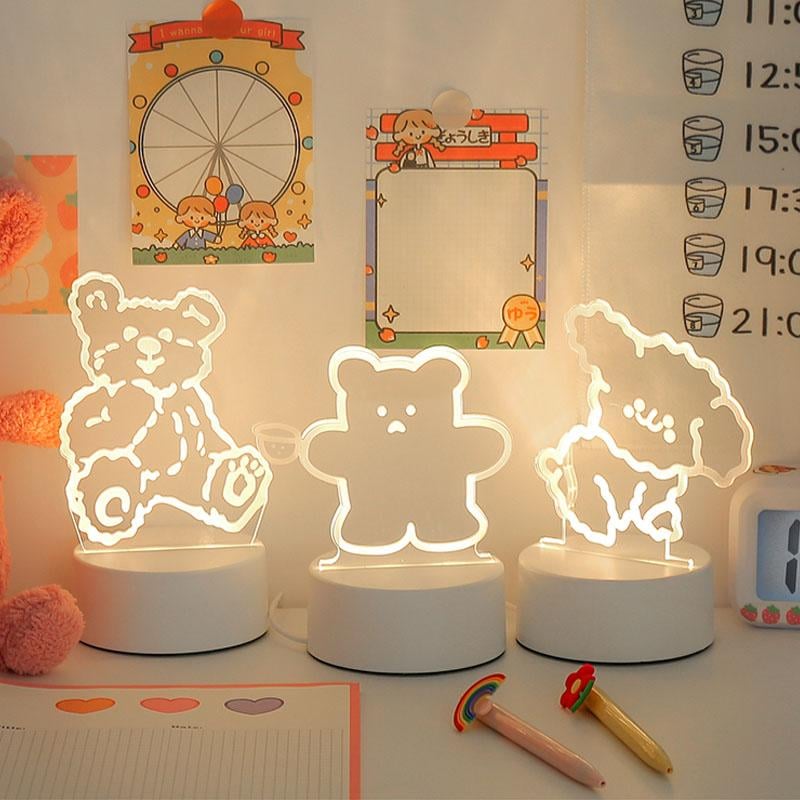 3D Illusion Lamp Acrylic | Touch Button with 3 Colour Modes | USB-Powered Night Light for Bedroom, Office & Desk 7