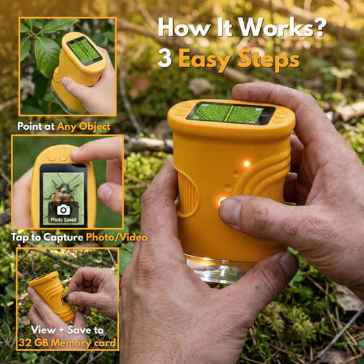 4K Precision Digital Microscope | Ultra HD Imaging Clarity | Lightweight Portable Design with Intuitive Controls for Easy Use 3