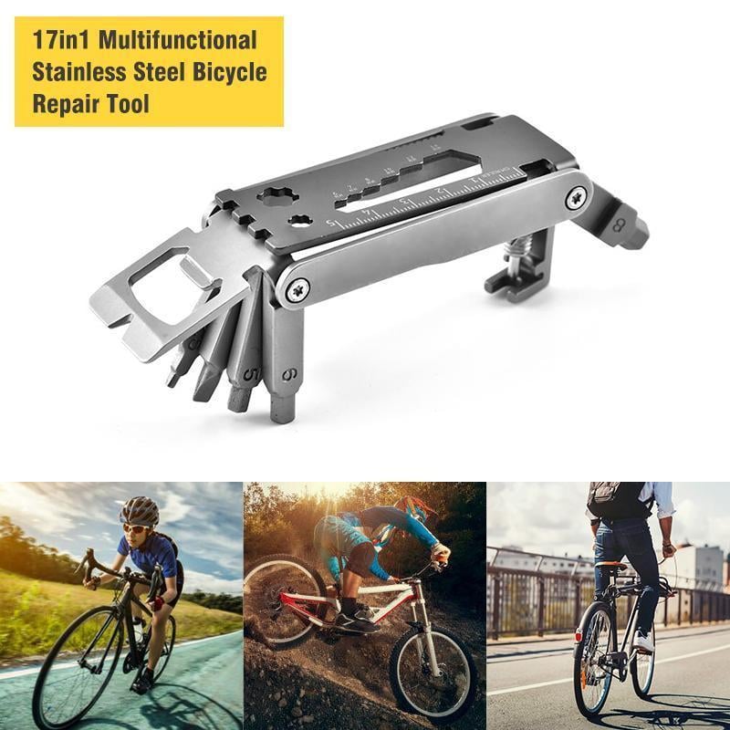 17-in-1 Multitool Stainless Steel 420 | Pliers, Blade, Screwdrivers & Bottle Opener | Compact Pocket Repair Tool 6