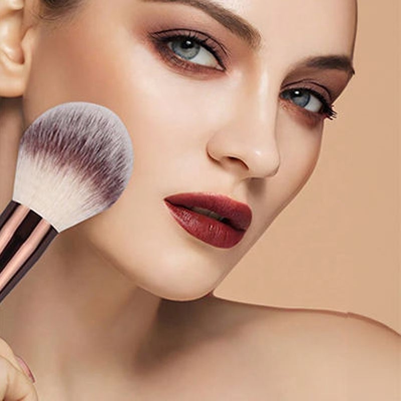 20 Piece Makeup Brush Set | Double-Ended Brushes with Foldable Travel Bag | Soft Bristles for Every Skin Type and Tone 11