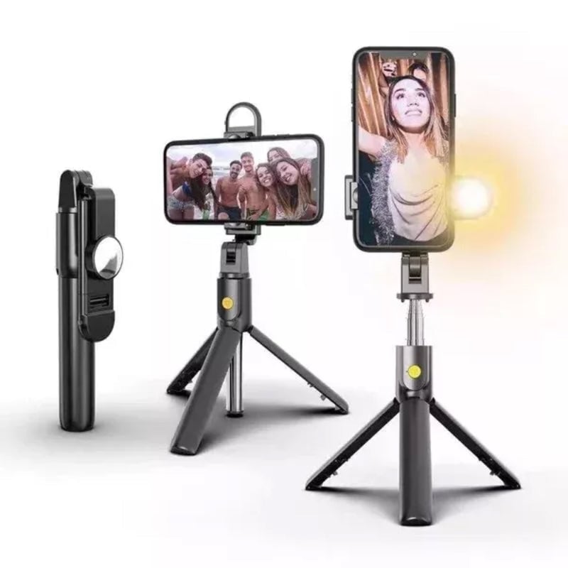 Selfie Stick Tripod Bluetooth Extendable Stainless Steel with Fill Light 5