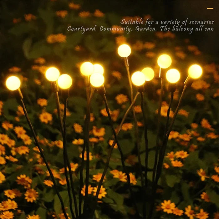Solar LED Garden Lights | 8 or 10 Heads, Warm White Light | Weatherproof, Automatic Dusk-to-Dawn, No Wiring Needed 2