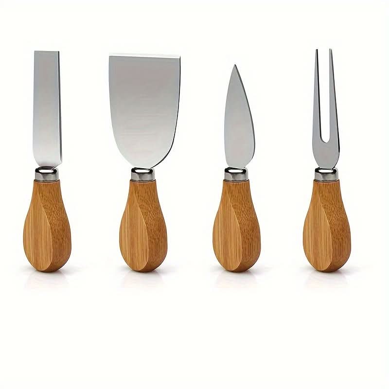 Bamboo Cheese Board Set with Drawer | Built-In Cutlery and Serving Tools | Portable Design for Parties and Picnics 9