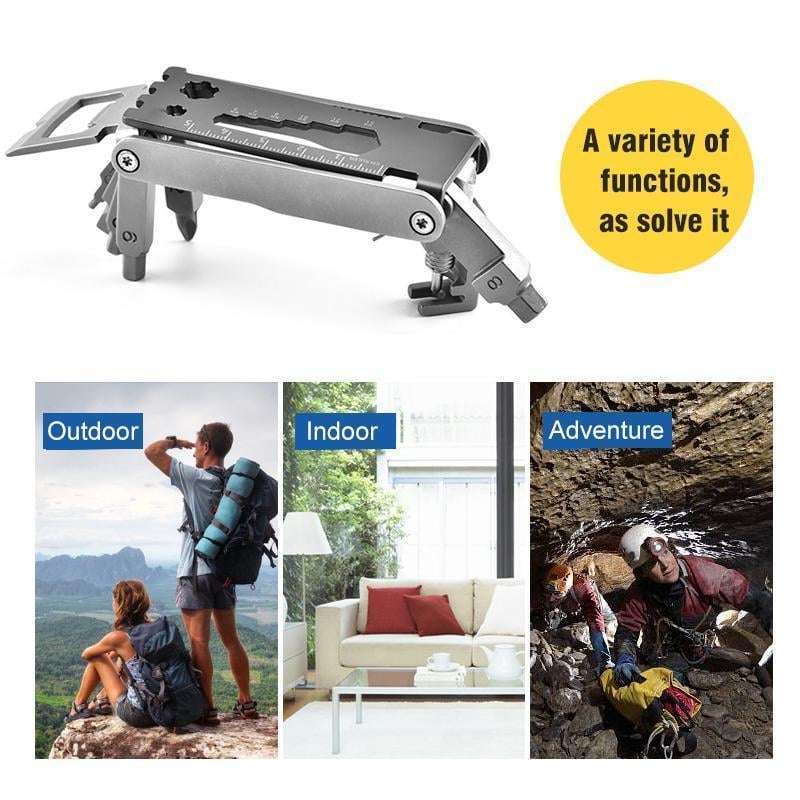 17-in-1 Multitool Stainless Steel 420 | Pliers, Blade, Screwdrivers & Bottle Opener | Compact Pocket Repair Tool 2