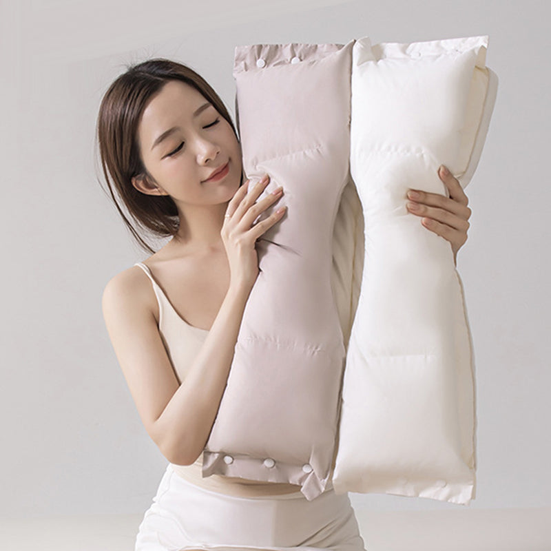 Cervical Neck Support Pillow | Dual-Zone Contour Design with Adjustable Height | Antibacterial Washable Cotton Cover 4