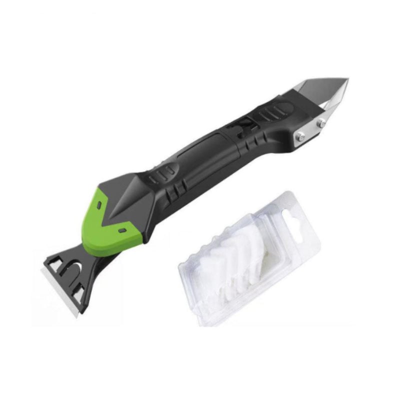 3-in-1 Caulking Tool Silicone Sealant Scraper Metal with Shaped Edges 9