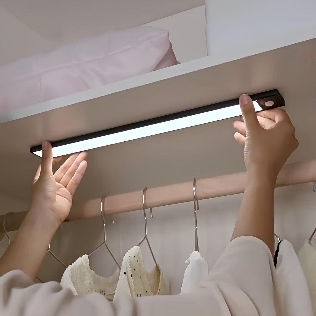 Motion Sensor LED Light Bar | USB Rechargeable, 20/30/40 cm, Warm/Natural/Cool Tones | Magnetic Mount, Dimmable, No Wiring 7