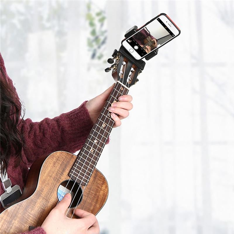 Guitar Camera Mount Clip-On 360-Degree Adjustable with Elephant Skin Grip 2