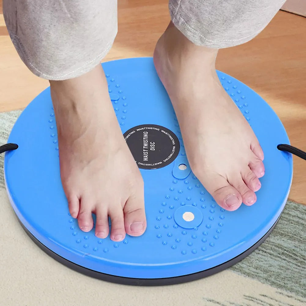 Waist Twisting Disc for Core & Balance Training | Magnetic Massage Nodes & Resistance Ropes | ABS Plastic, Max Load 100 kg 15
