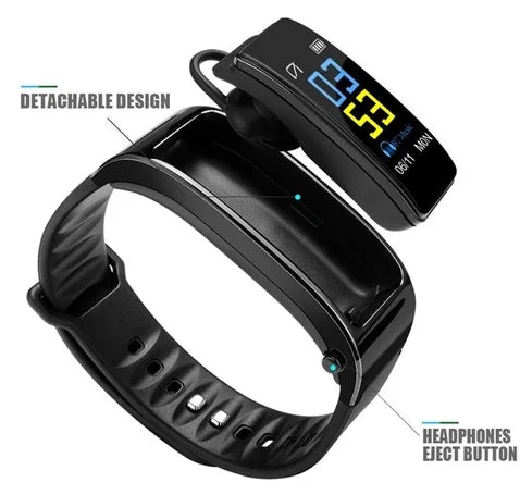 Smart Watch | Detachable Earpiece, Narrow Band Screen