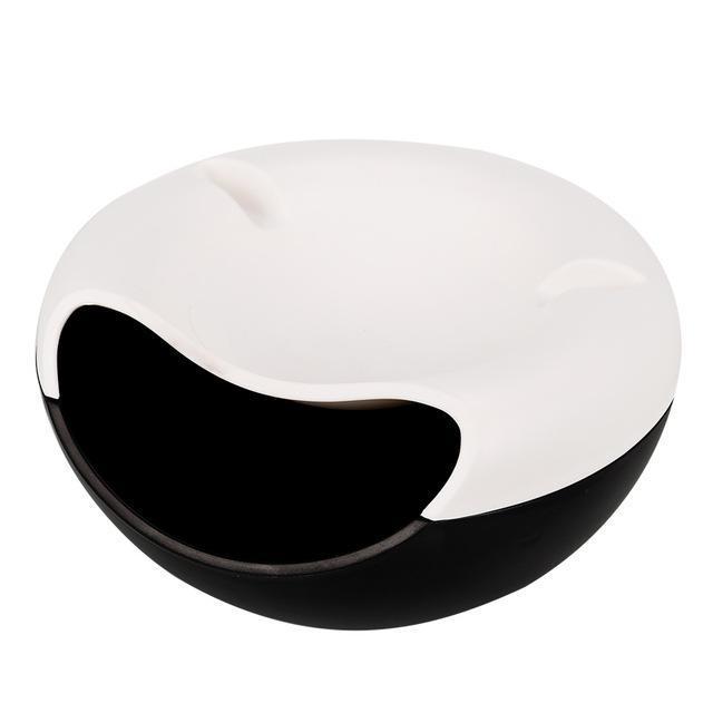 Pistachio Nut Bowl with Shell Storage | Dual Compartment Snack Organiser | Built-In Phone Stand, Decorative Bowl 5
