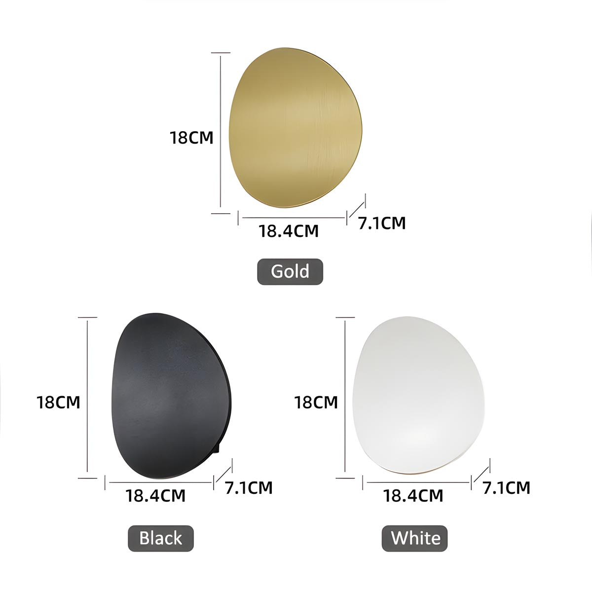 LED Wall Lamp Aluminium 7W | White, Black or Gold Finish | Energy-Efficient Modern Ambient Wall Lighting Fixture 12